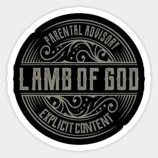 Lamb of God Vintage Ornament Sticker